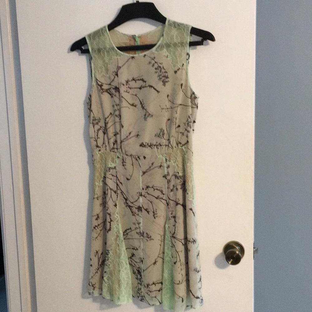Bcbg light green cocktail dress